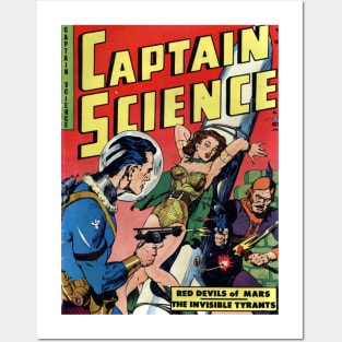 Captain Science Rocket Comic Cover Posters and Art